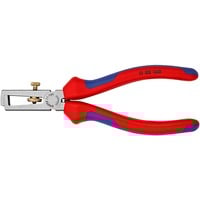 KNIPEX KP-1102160 Pelacables, Alicates pelacables Aislamiento protector, 165 g, Azul, Rojo