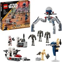 LEGO Pack de Combate: Soldado Clon y Droide de Combate, Juegos de construcción Juego de construcción, 7 año(s), Plástico, 215 pieza(s), 227 g