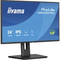 iiyama ProLite XB2492HSU-B1 pantalla para PC 60,5 cm (23.8") 1920 x 1080 Pixeles Full HD LED Negro, Monitor LED negro (mate), 60,5 cm (23.8"), 1920 x 1080 Pixeles, Full HD, LED, 3 ms, Negro