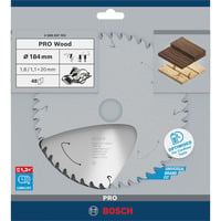 Bosch 2 608 837 703 hoja de sierra circular 18,4 cm 1 pieza(s) Madera, 18,4 cm, 2 cm, 7900 RPM, 1,6 mm, Bosch