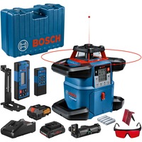 Bosch Láser rotatorio a batería GRL 600 CHV Professional, 18 voltios, con soporte, Láser rotativo azul