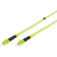 Digitus Cable de parche LWL, dúplex, conector LC > LC, multimodo OM5 verde claro