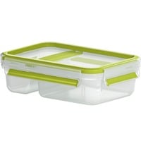 Emsa 518103 recipiente de almacenar comida 0,6 L Transparente 1 pieza(s), Caja de almuerzo verde claro/Transparente, 0,6 L, Transparente, Polipropileno (PP), Elastómero termoplástico (TPE), Alemania, 135 mm, 195 mm