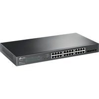 TP-Link Omada TL-SG2428P Gestionado L2/L2+ Gigabit Ethernet (10/100/1000) Energía sobre Ethernet (PoE) 1U Negro, Interruptor/Conmutador Gestionado, L2/L2+, Gigabit Ethernet (10/100/1000), Energía sobre Ethernet (PoE), Montaje en rack, 1U