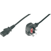 Digitus Cable de alimentación británico negro
