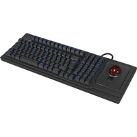 KeySonic KSK-8202ELU-T (DE) teclado Universal USB Alemán Negro negro, Completo (100%), Alámbrico, USB, Interruptor mecánico, Negro