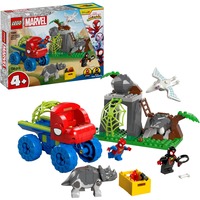 LEGO Todoterreno Dinosaurio y Equipo Spidey al Rescate, Juegos de construcción Juego de construcción, 4 año(s), Plástico, 136 pieza(s), 437 g