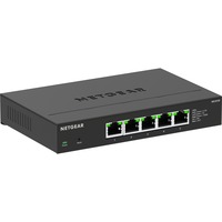 Netgear MS305E No administrado 2.5G Ethernet (100/1000/2500) Negro, Interruptor/Conmutador No administrado, 2.5G Ethernet (100/1000/2500), Bidireccional completo (Full duplex), Montaje de pared