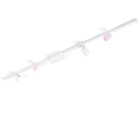 Philips Hue Kit Perifo base de techo recto (4 focos), Lámpara blanco, Philips Hue White and Color ambiance Kit Perifo base de techo recto (4 focos), Foco para riel, LED, 6500 K, 220 - 240 V, Blanco