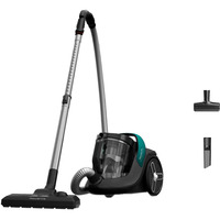 Rowenta Green Force Cyclonic Max RO7B12, Aspiradora de suelo negro/Turquesa