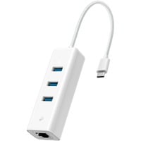 TP-Link UE300C Ethernet 1000 Mbit/s, Adaptador de red blanco, Alámbrico, USB Tipo C, Ethernet, 1000 Mbit/s, Blanco