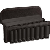 Bosch Juego de dados de impacto PRO 3/8", 9 piezas, Llave de tubo negro