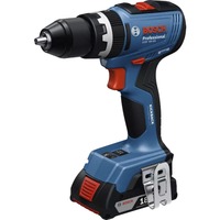 Bosch Taladro atornillador percutor a batería GSB 18V-65 Professional solo, 18Volt, Taladro/destornillador azul