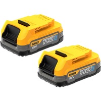 DEWALT Batería Powerstack DCBP034E2, 18 Voltios 1,7Ah, juego de 2 amarillo/Negro