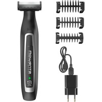 Rowenta TN6000 Batería 4 5 mm Mojado y seco Negro, Plata, Cortapelo para barba negro/Plateado, Lavable, Batería, Autoafilables de la hoja, Negro, Plata