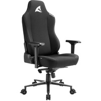 Sharkoon SKILLER SGS40 Fabric Asiento acolchado Respaldo acolchado, Asientos de juego negro, Asiento acolchado, Respaldo acolchado, Negro, Negro, Tela, Espuma, Tela, Espuma