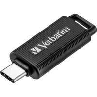 Verbatim Store 'n' Go unidad flash USB 128 GB USB Tipo C 3.2 Gen 1 (3.1 Gen 1) Negro, Lápiz USB negro/Gris, 128 GB, USB Tipo C, 3.2 Gen 1 (3.1 Gen 1), Deslizar, 4 g, Negro