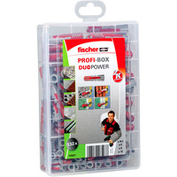 fischer Profi-Box DuoPower, Pasador gris claro/Rojo