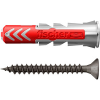 fischer Taco DuoPower 8x40 S, Pasador gris claro/Rojo