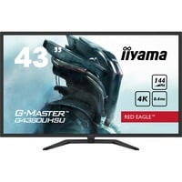 iiyama G-MASTER G4380UHSU-B1 pantalla para PC 108 cm (42.5") 3840 x 2160 Pixeles 4K Ultra HD LED Negro, Monitor de gaming negro, 108 cm (42.5"), 3840 x 2160 Pixeles, 4K Ultra HD, LED, 0,4 ms, Negro