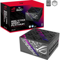 ASUS ROG-STRIX-1000P-GAMING-E, Fuente de alimentación de PC negro, 1000 W, 100 - 240 V, Activo, 130 W, 1000 W, 130 W