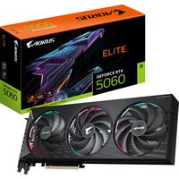GIGABYTE AORUS GeForce RTX 5060 ELITE 8G Tarjeta Gráfica - 8GB GDDR7, 128bit, PCI-E 5.0, 2722 MHz Frecuencia del núcleo, 3 x DisplayPort, 1 x HDMI, GV-N5060AORUS E-8GD 128bit, PCI-E 5.0, 2722 MHz Frecuencia del núcleo, 3 x DisplayPort, 1 x HDMI, GV-N5060AORUS E-8GD, GeForce RTX 5060, 8 GB, GDDR7, 128 bit, 7680 x 4320 Pixeles, PCI Express 5.0