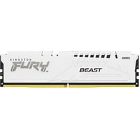 Kingston FURY FURY Beast 16GB 6000MT/s DDR5 CL30 DIMM White EXPO, Memoria RAM blanco, 16 GB, 1 x 16 GB, DDR5, 288-pin DIMM, Blanco