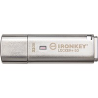Kingston IronKey Locker+ 50 32 GB, Lápiz USB aluminio