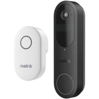 Reolink D340B w/ Chime + 64GB SD sistema de intercomunicación de video 4 MP Negro, Timbre de la puerta 4 MP, 2048 x 2048 Pixeles, CMOS, 25,4 / 3,11 mm (1 / 3.11"), 15 pps, 180°