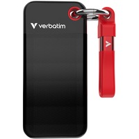 Verbatim Pocket SSD 2 TB USB Tipo C 3.2 Gen 2 (3.1 Gen 2) Negro, Rojo, Unidad de estado sólido negro/Rojo, 2 TB, USB Tipo C, 3.2 Gen 2 (3.1 Gen 2), 1000 MB/s, 10 Gbit/s, Negro, Rojo