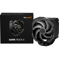 be quiet! Dark Rock 6, Disipador de CPU negro, Refrigerador de aire, 13,5 cm, 2000 RPM, 89,95 m³/h, Negro