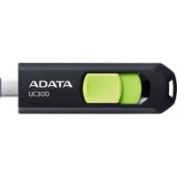 ADATA UC300 unidad flash USB 256 GB USB Tipo C 3.2 Gen 1 (3.1 Gen 1) Negro, Verde, Lápiz USB negro/Verde, 256 GB, USB Tipo C, 3.2 Gen 1 (3.1 Gen 1), 100 MB/s, Deslizar, Negro, Verde