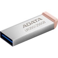 ADATA UR350 unidad flash USB 256 GB USB tipo A 3.2 Gen 1 (3.1 Gen 1) Marrón, Acero inoxidable, Lápiz USB níquel/Marrón, 256 GB, USB tipo A, 3.2 Gen 1 (3.1 Gen 1), Sin tapa, 3,5 g, Marrón, Acero inoxidable