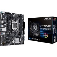 ASUS PRIME H510M-E R2.0 Intel H470 LGA 1200 (Socket H5) micro ATX, Placa base negro/Gris, Intel, LGA 1200 (Socket H5), Intel® Celeron®, Intel® Core™ i3, Intel® Core™ i5, Intel® Core™ i7, Intel® Core™ i9,..., LGA 1200 (Socket H5), DDR4-SDRAM, 64 GB