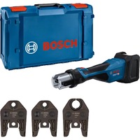 Bosch Herramienta de prensado a batería GPT 18V-32 Professional solo, 18Volt, Kit U, Máquina de la prensa azul