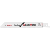 Bosch Hoja de sierra sable S 922 HF Flexible para madera y metal, 100 piezas 