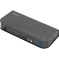 Digitus Conmutador KVM HDMI 2x1, Switch KVM negro