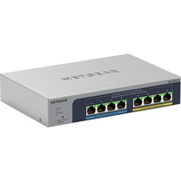 Netgear MS108TUP No administrado L2 2.5G Ethernet (100/1000/2500) Energía sobre Ethernet (PoE) Gris, Interruptor/Conmutador gris, No administrado, L2, 2.5G Ethernet (100/1000/2500), Energía sobre Ethernet (PoE)