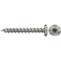 fischer Tornillo para aglomerado PowerFast II 4,5x40 cabeza media redonda TX 