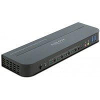 DeLOCK 11484 interruptor KVM Negro, Switch KVM negro, 7680 x 4320 Pixeles, 8K Ultra HD, Negro