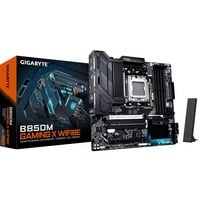 GIGABYTE B850M GAMING X WIFI6E Placa Base - Procesadores AMD Ryzen Serie 9000, VRM Digital 10+2+2 fases, hasta 8200MHz DDR5 (OC), 1xPCIe 5.0 + 1xPCIe 4.0 M.2, LAN 2.5, WIFI 6E, USB 3.2 Gen 2. negro, VRM Digital 10+2+2 fases, hasta 8200MHz DDR5 (OC), 1xPCIe 5.0 + 1xPCIe 4.0 M.2, LAN 2.5, WIFI 6E, USB 3.2 Gen 2., AMD, Zócalo AM5, AMD Ryzen 7000 Series, AMD Ryzen 8000 Series, AMD Ryzen 9000 Series, Zócalo AM5, DDR5-SDRAM, 256 GB