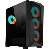 GIGABYTE C301 GLASS Midi Tower Negro, Cajas de torre negro, Midi Tower, PC, Negro, ATX, EATX, micro ATX, Mini-ITX, Vidrio, Plástico, Acero, Juego