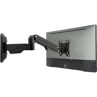 Lindy Soporte de pared para pantalla con resorte de gas, Soporte de monitor negro