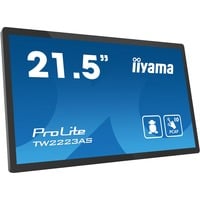 iiyama TW2223AS-B2 pantalla de señalización Panel plano interactivo 54,6 cm (21.5") Wifi 400 cd / m² Full HD Negro Pantalla táctil Procesador incorporado Android 12 24/7, Pantalla de gran formato negro (mate), Panel plano interactivo, 54,6 cm (21.5"), 1920 x 1080 Pixeles, Wifi, 24/7