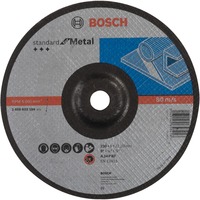 Bosch Disco de desbaste acodado Standard for Metal, Rueda de esmeril Disco de corte, Metal, Alrededor, 2,22 cm, 23 cm, 6 mm