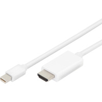 Digitus Cable adaptador mini DisplayPort > HDMI 4K blanco