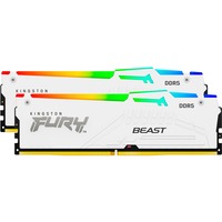 Kingston FURY FURY Beast 32GB 6800MT/s DDR5 CL34 DIMM (Kit de 2) White RGB EXPO, Memoria RAM blanco, 32 GB, 2 x 16 GB, DDR5, 288-pin DIMM, Blanco