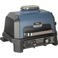 Ninja Woodfire Pro Connect XL Outdoor Elektrogrill & Smoker, Parrilla azul/Negro