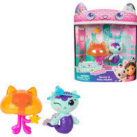 Spin Master Gabby's Dollhouse: The Movie, MerCat y Kitty Jellyfish, figuras de juguete con 2 accesorios, juguetes para niños y niñas a partir de 3 años, Muñecos Gabby's Dollhouse : The Movie, MerCat y Kitty Jellyfish, figuras de juguete con 2 accesorios, juguetes para niños y niñas a partir de 3 años, 3 año(s), Multicolor