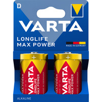 VARTA Batería Longlife Max Power LR20, D (Mono) 